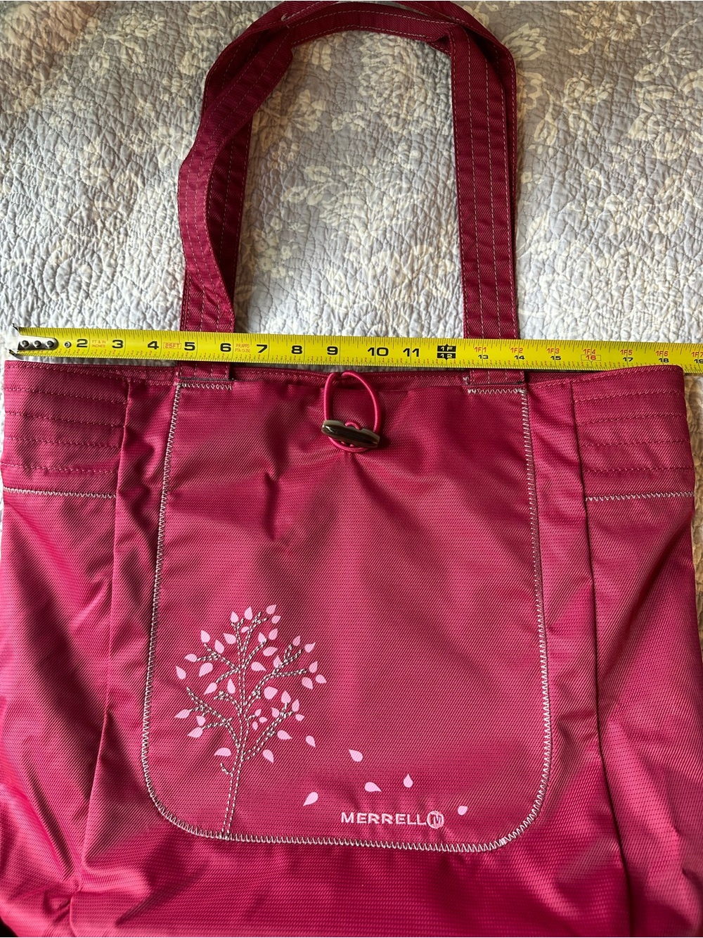 Merrell Raspberry Pink Tote /computer Bag - Picture 2 of 6